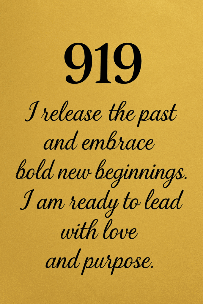 919 Angel Number Meaning & Symbolism